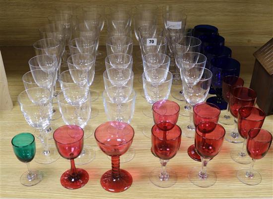 Assorted ceramics and glass including Villeroy & Boch glasses.